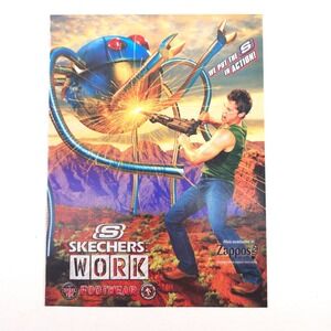 Skechers Work Footwear Print Ad 2000s Sci-Fi Robot Laser Theme Zappos Decor